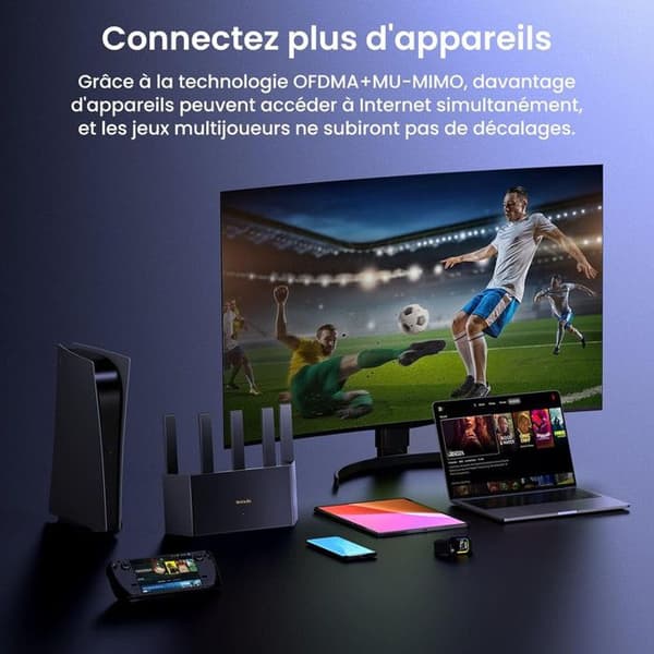 Tenda Routeur TX2L Pro Wi-Fi 6 AX1500 Mbps Gigabit Dubbelband - Router