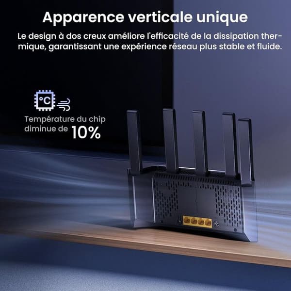 Tenda Routeur TX2L Pro Wi-Fi 6 AX1500 Mbps Gigabit Dubbelband - Router