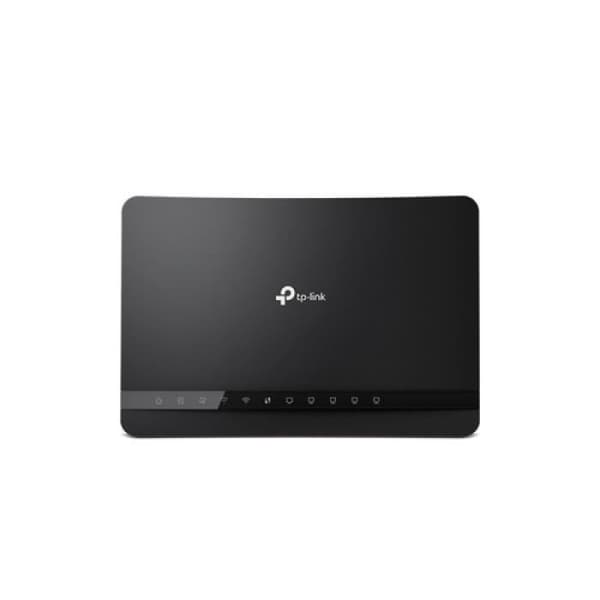 tp-link - nätverkande ac1200 wrls modem router 5 portar 867mbps vid 5ghz + 300mbps vid 2,4 Svart