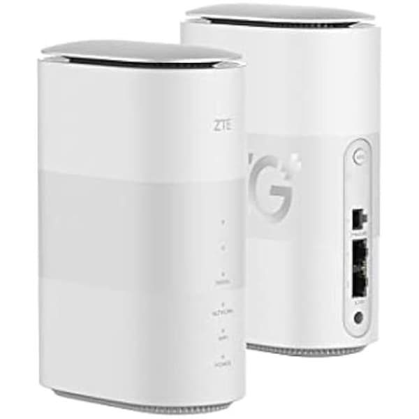 ZTE MC801A HyperBox 5G WiFi-router olåst - WWAN - 2-ports-switch - 802.11a/b/g/n/AC/AX - Dual-Band - olåst - Vit