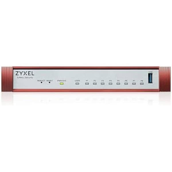 Brandvägg/VPN/UTM - ZYXEL - USG FLEX100 H-serien - Ultrahög prestanda - 8 användargigabitportar