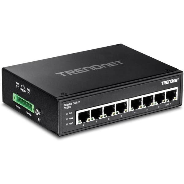 Ethernet Switch - TRENDNET - TI-G80 - 8 portar - Icke-hanterad - L2