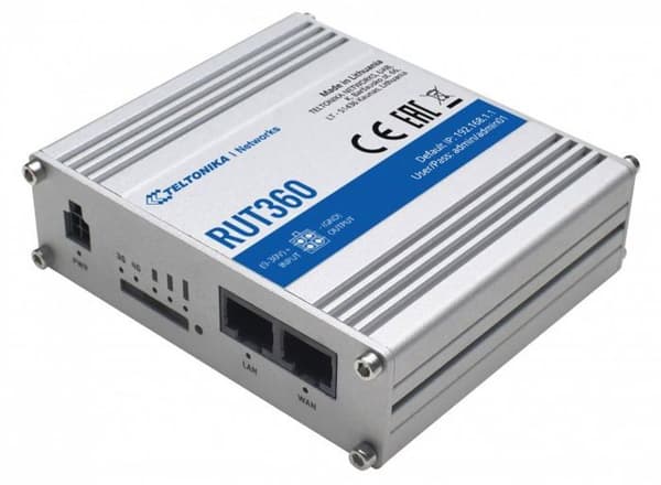 Teltonika Modem - Router - W125944290 - RUT360 LTE Cat6 Router Silver