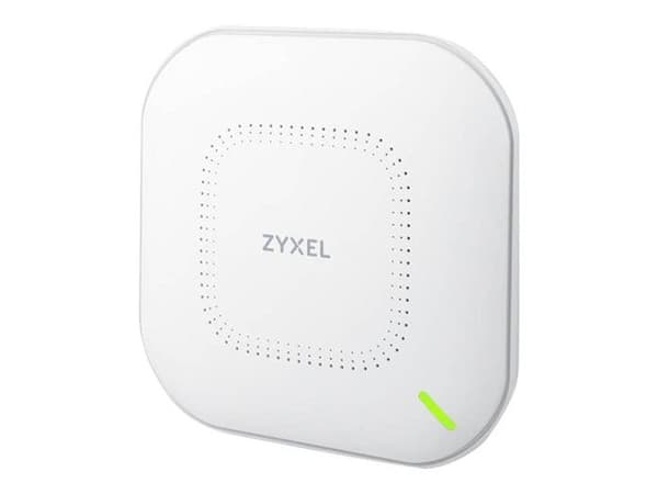 Zyxel True WiFi 6 (802.11ax dual-band), 1,77 Gb/s åtkomstpunkt med Quad Core-processor och dubbla 2x2 MU-MIMO-antenner, kontroll