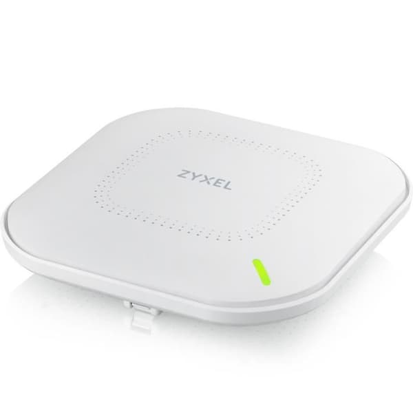 Zyxel True WiFi 6 (802.11ax dual-band), 1,77 Gb/s åtkomstpunkt med Quad Core-processor och dubbla 2x2 MU-MIMO-antenner, kontroll