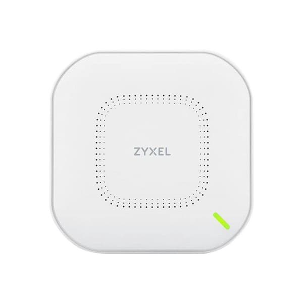 Zyxel True WiFi 6 (802.11ax dual-band), 1,77 Gb/s åtkomstpunkt med Quad Core-processor och dubbla 2x2 MU-MIMO-antenner, kontroll