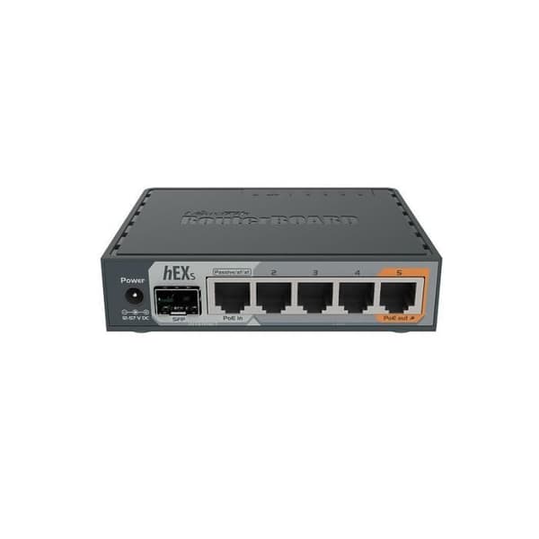 Ansluten router - Mikrotik - hEX S - Ethernet - 256 Mo - Svart