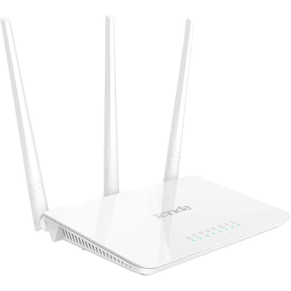 TENDA 300 Mbps WiFi-router, 3*5dBi-antenner, föräldrakontroll, WiFi-synkroniseringsfunktion, WPA, WISP-läge. F3