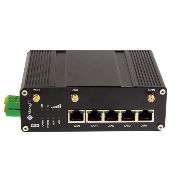 Milesight Modem - Router - UR35-L04EU-W - 4G Industrial Router UR35 Pro WiFi4