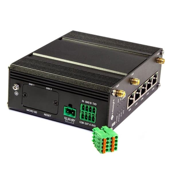 Milesight Modem - Router - UR35-L04EU-W - 4G Industrial Router UR35 Pro WiFi4 Svart