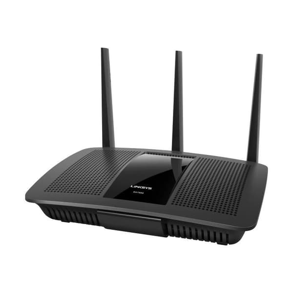 Linksys EA7500 Trådlös router med 4-portars GigE-switch 802.11a-b-g-n-ac Dual-band