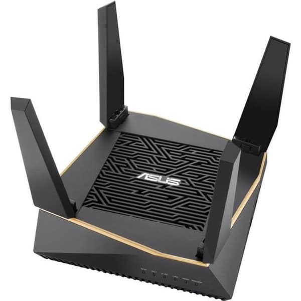 ASUS RT-AX92U AX6100 Gaming Router - Wi-Fi 6 Tri Band - Föräldrakontroll - Trend Micro Svart