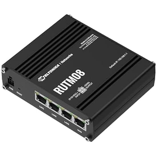 Industriell Ethernet-router - TELTONIKA - RUTM08 - 4 Gigabit-portar - VLAN-hantering - Flera VPN