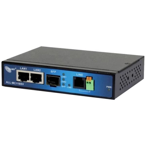 VDSL2-modem - ALLNET - ALL-MC116SV - ITU G.992.1 (G.DMT) - Switch med 4 portar - Statisk IP-routing