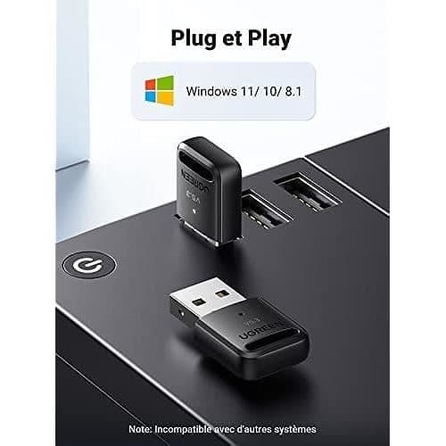 Bluetooth-adapter - UGREEN - Bluetooth-dongle 5.3 - Låg latens - Stor stabilitet - USB