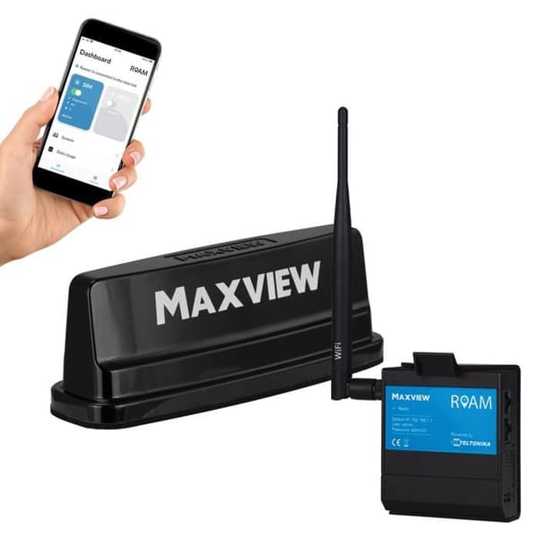 Modem - router Maxview - MXL056/B - Roam Campervan WiFi-system - 5G Ready Antenn svart