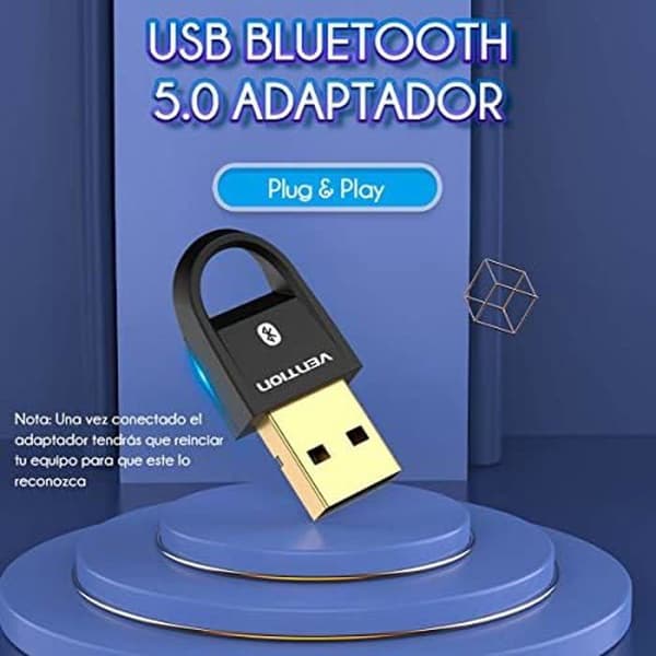 VENTION Bluetooth 5.0 USB Adapter - Svart