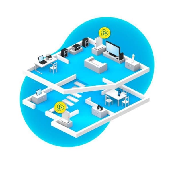 AVM FRITZ!Mesh Set 4200 Wi-Fi 6 Dual-band 4200 Mbit/s 2-pack Röd/Vit