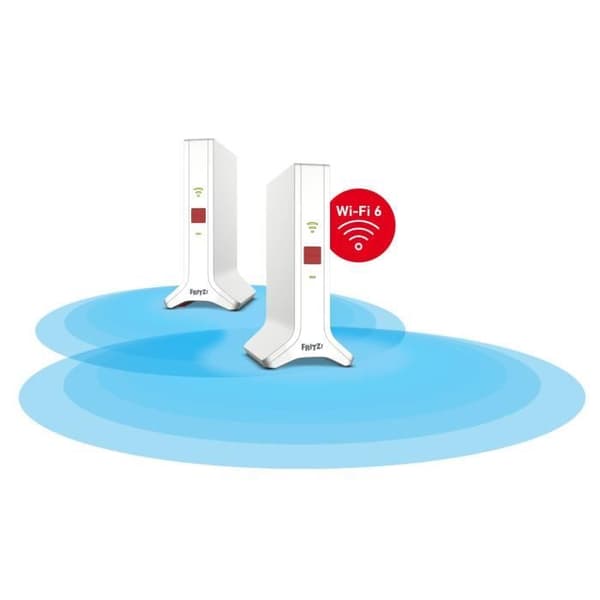 AVM FRITZ!Mesh Set 4200 Wi-Fi 6 Dual-band 4200 Mbit/s 2-pack Röd/Vit