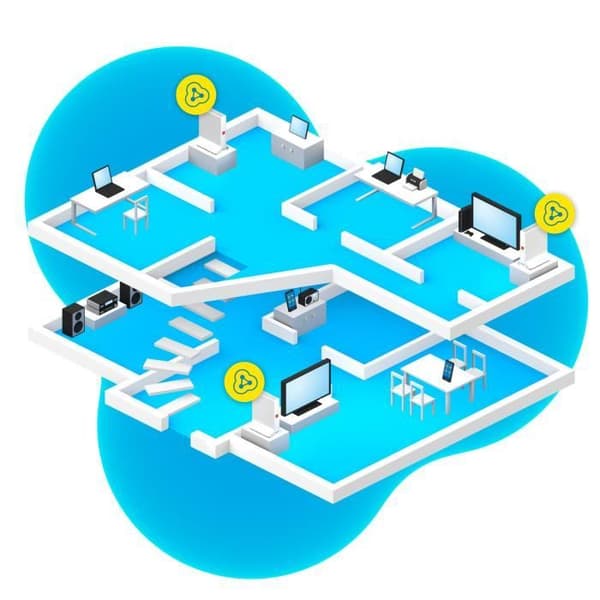AVM FRITZ!Mesh Set 4200 Wi-Fi 6E Dual-band 4200 Mbit/s Röd och Vit