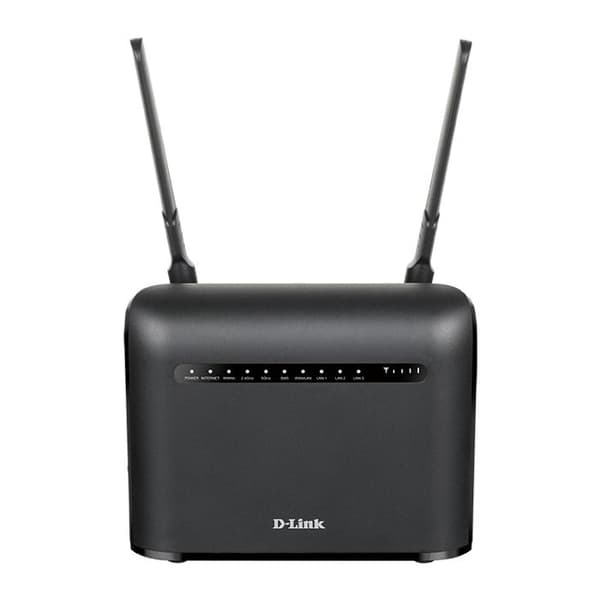 Wi-Fi Desktop Router - D-Link - Multi-Wan 4G LTE Kat. 4 med externa antenner - Wi-Fi AC1200