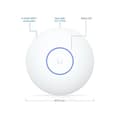 Miniatyrbild 6 av 6: Ubiquiti U7 Lite WiFi 7 Åtkomstpunkt med 4 Rumsliga Flöden och 2.5GbE PoE Uppkoppling