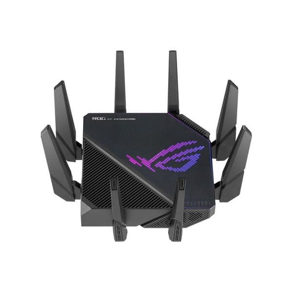 Trådlös router - ASUS - ROG Rapture GT-AX11000 Pro - Tri-band (2,4 GHz - 5 GHz - 5 GHz) Svart