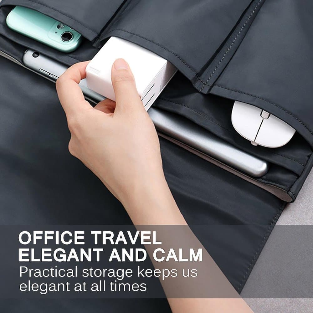 Laptop Bag Case Protective Cover Business Briefcase With Multiple Stuff Bags