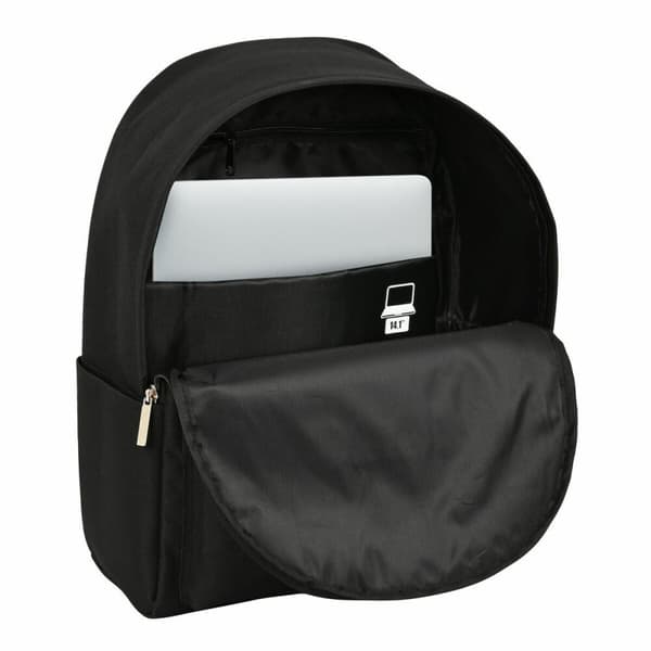 Laptop rygsæk Safta safta Sort 31 x 40 x 16 cm