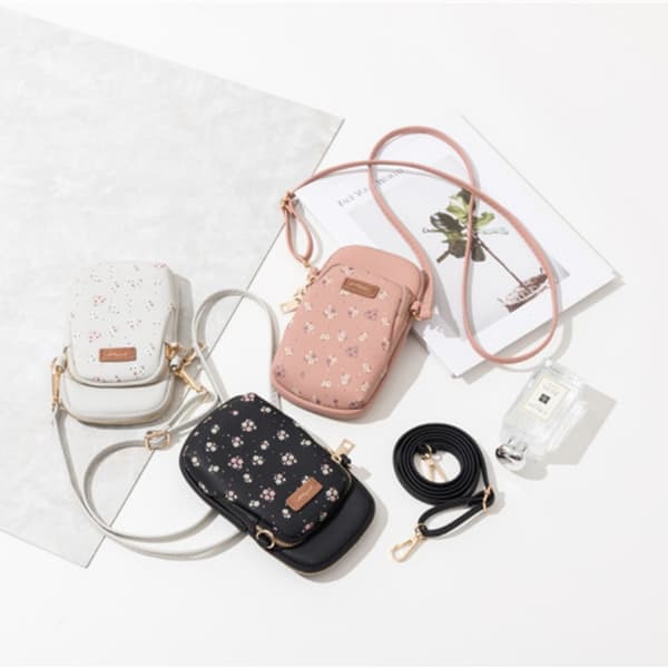 INF Crossbody telefonveske, skulderveske, veske, veske Lysegrå