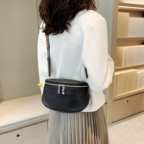 INF Fanny Pack Crossbody brystvesker, bred skulderrem Fasjonabel veske