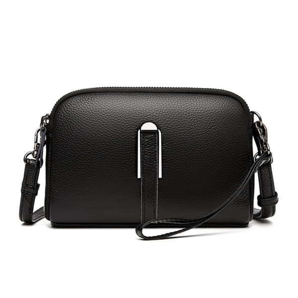 INF Trendy crossbody midjeveske med skulderstropp Sort