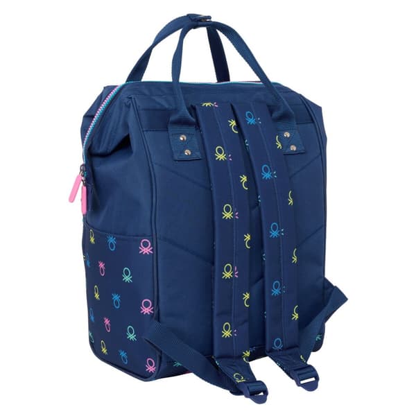 Kannettavan reppu Benetton Cool Laivastonsininen 27 x 40 x 19 cm