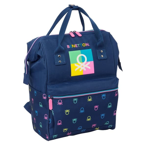 Kannettavan reppu Benetton Cool Laivastonsininen 27 x 40 x 19 cm