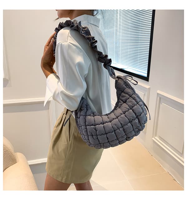 INF Dam Puffer Bubble Bag Axelväska Clutchväska Chic handväska