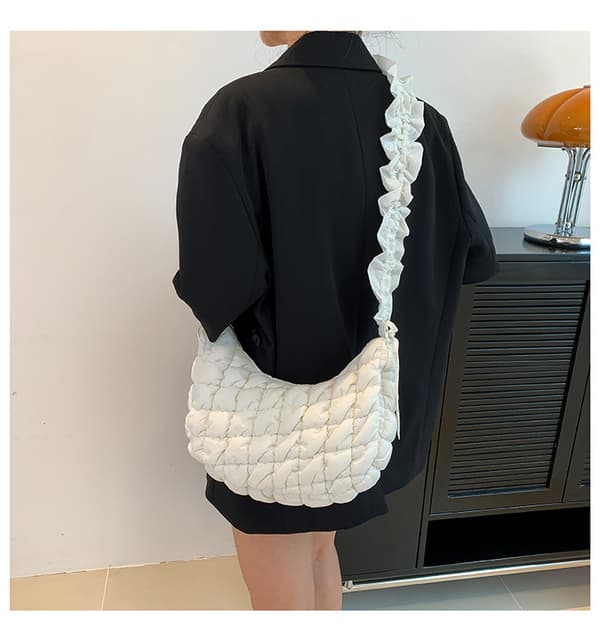 INF Dam Puffer Bubble Bag Axelväska Clutchväska Chic handväska