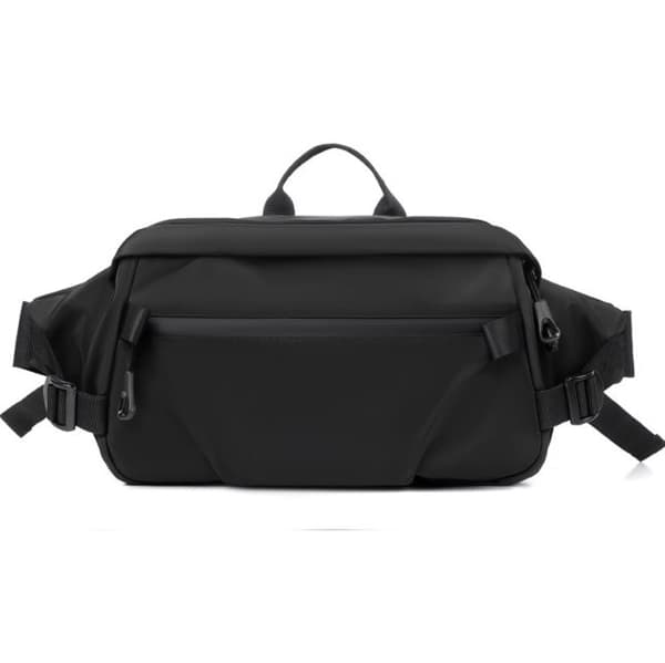 INF Casual Crossbody-veske for menn med stor kapasitet Sort