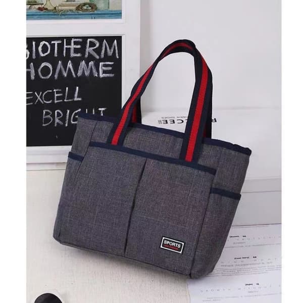 INF Canvas Tote Bag for kvinner, Casual Skulderveske for daglig bruk