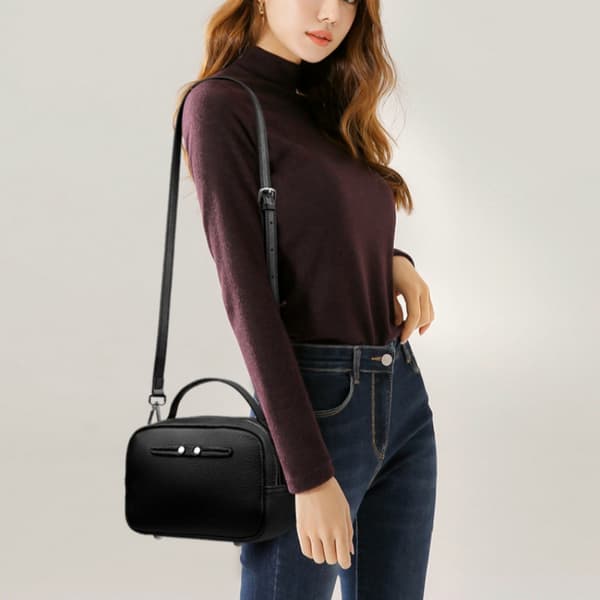 INF Stilfuld Læder Crossbody Taske