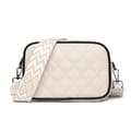 Pikkukuva 5 / 8: INF Nahkainen timanttitiloiltu crossbody-laukku vetoketjullisella taskulla 0