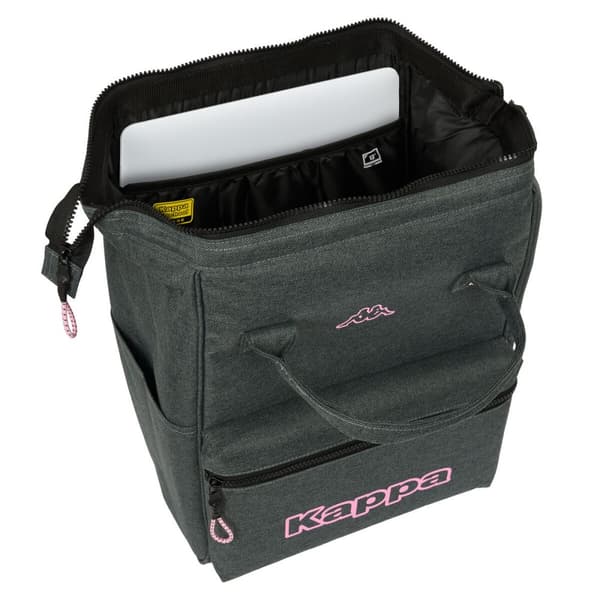 Laptop rygsæk Kappa Silver Pink Grå 27 x 40 x 19 cm