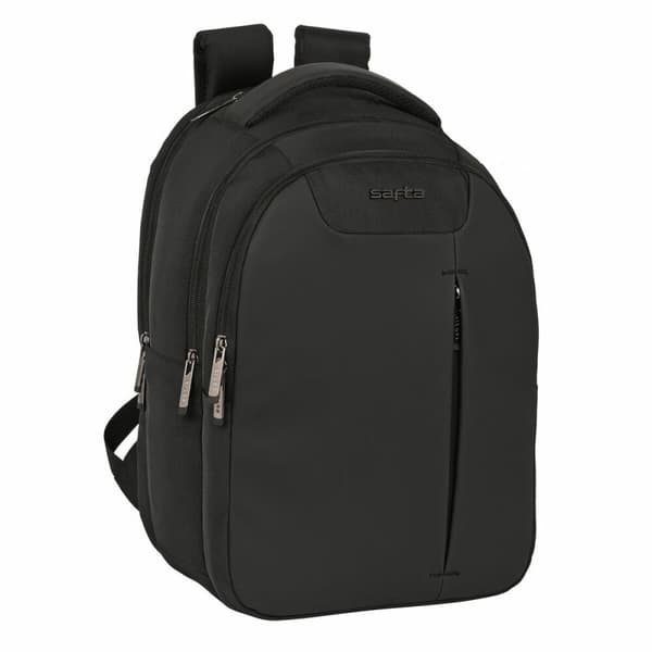 USB-liitännällä varustettu reppu kannettavalle tietokoneelle ja tabletille Safta Business Musta (31 x 45 x 23 cm)