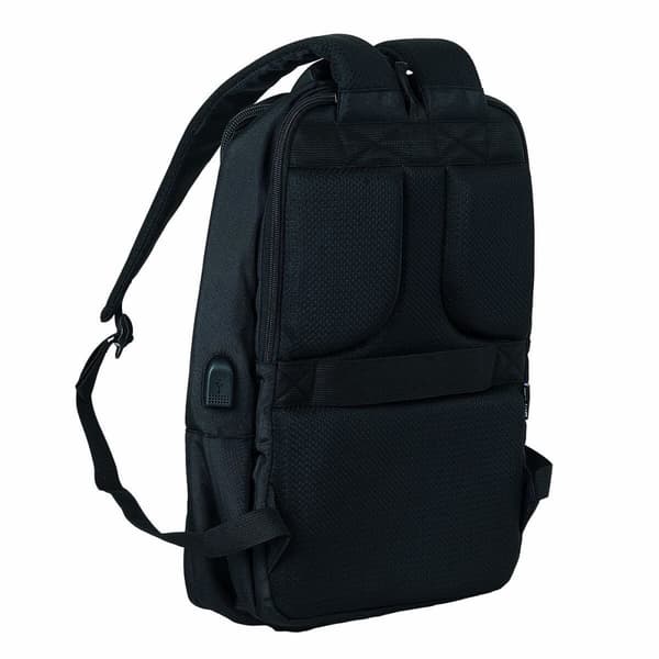 USB-liitännällä varustettu reppu kannettavalle tietokoneelle ja tabletille The Mandalorian Musta