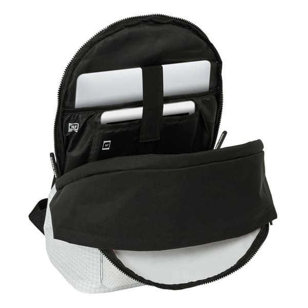 Laptopryggsäck Real Madrid C.F. 24/25 Vit Grå 31 x 44 x 18 cm 15,6"