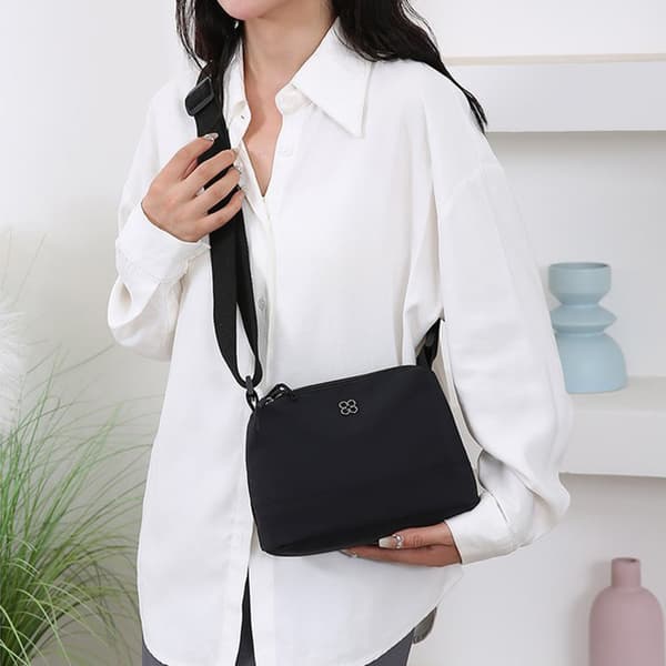 INF Svart Oxford Cloth Crossbody-veske for hverdagsbruk