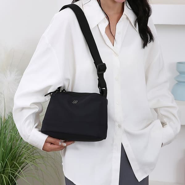 INF Svart Oxford Cloth Crossbody-veske for hverdagsbruk