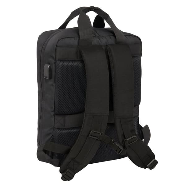 Laptop rygsæk Real Madrid C.F. Premium Sort 29 x 39 x 11 cm 13,3"