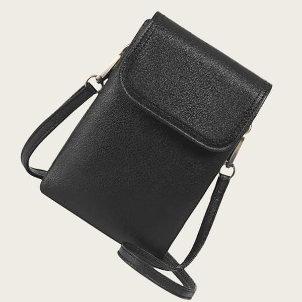 INF Crossbody telefonveske for kvinner, lommebokveske med flere kortspor i PU-skinn