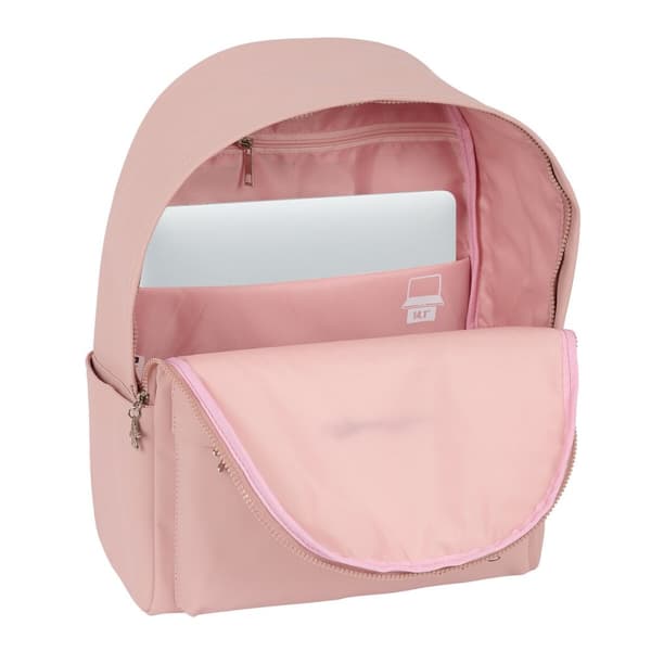Laptop rygsæk Minnie Mouse Teen Misty Pink 31 x 40 x 16 cm