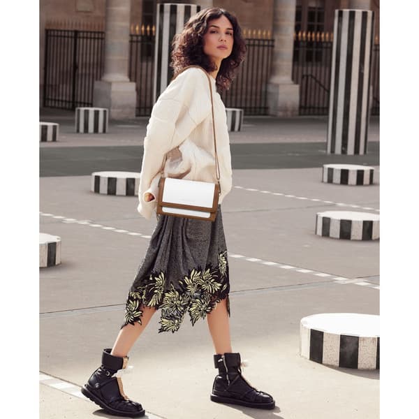 INF Stilfuld Crossbody-taske med dobbelt lynlås til kvinder